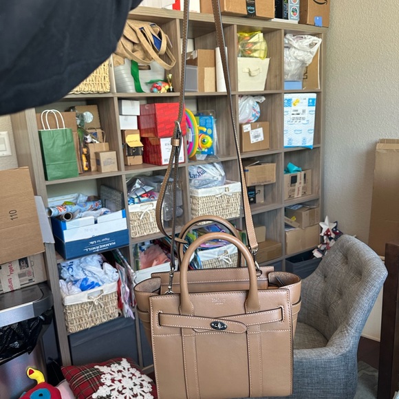 Silky Teak Calf Mulberry Mini Zipper Bayswater - Picture 7 of 12